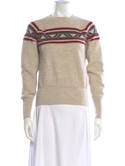 Pre-owned Isabel Marant Wool Printed Sweater In Neutral