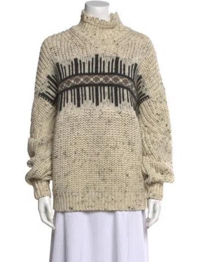 Pre-owned Isabel Marant Wool Printed Sweater In Neutral