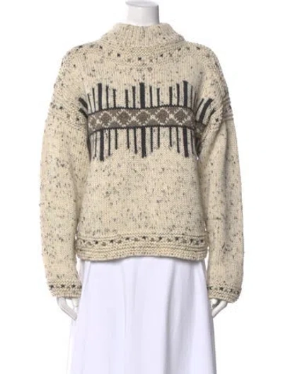 Pre-owned Isabel Marant Wool Printed Sweater In Neutral