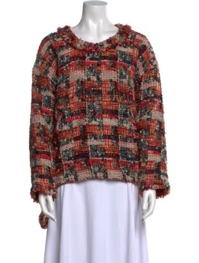 Pre-owned Isabel Marant Wool Printed Sweater In Red
