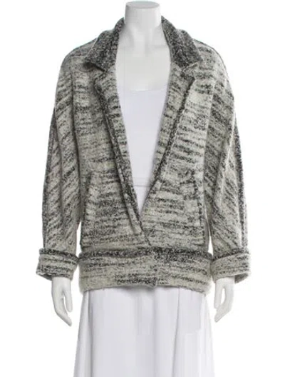 Pre-owned Isabel Marant Wool Printed Sweater In White
