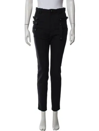 Pre-owned Isabel Marant Wool Skinny Leg Pants In Blue