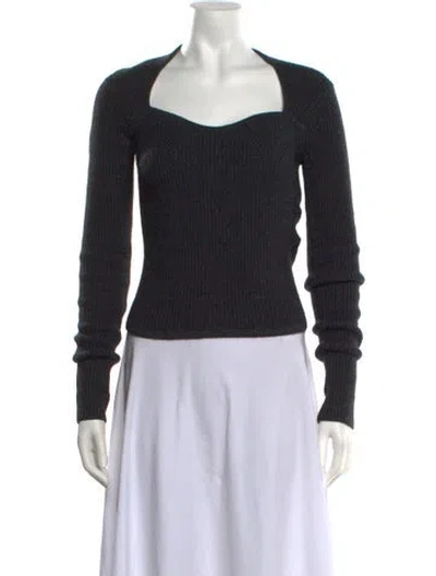 Pre-owned Isabel Marant Wool Square Neckline Sweater In Grey