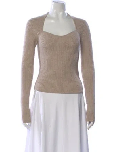 Pre-owned Isabel Marant Wool Square Neckline Sweater In Neutral