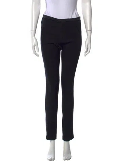 Pre-owned Isabel Marant Wool Straight Leg Pants In Black