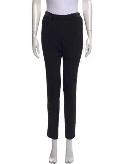 Pre-owned Isabel Marant Wool Straight Leg Pants In Black