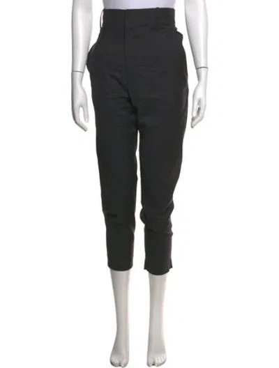Pre-owned Isabel Marant Wool Straight Leg Pants In Grey