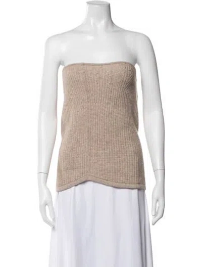 Pre-owned Isabel Marant Wool Strapless Sweater In Neutrals