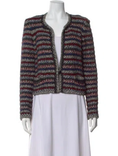 Pre-owned Isabel Marant Wool Striped Sweater In Gray
