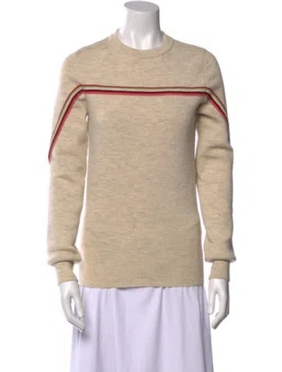 Pre-owned Isabel Marant Wool Striped Sweater In Neutral