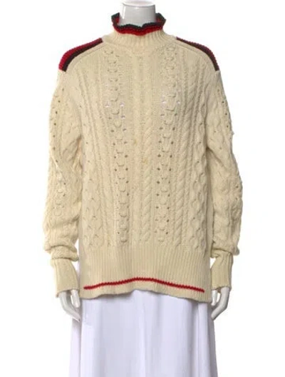 Pre-owned Isabel Marant Wool Striped Sweater In Neutral