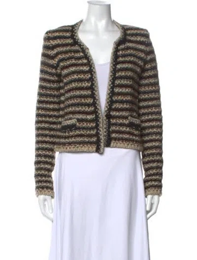Pre-owned Isabel Marant Wool Striped Sweater In Neutral