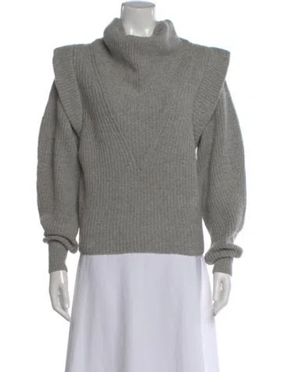 Pre-owned Isabel Marant Wool Turtleneck Sweater In Gray