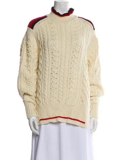 Pre-owned Isabel Marant Wool Turtleneck Sweater In Neutral