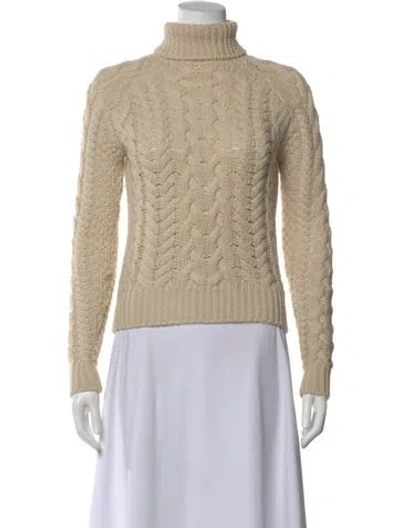 Pre-owned Isabel Marant Wool Turtleneck Sweater In Neutral