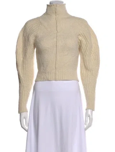 Pre-owned Isabel Marant Wool Turtleneck Sweater In Neutral