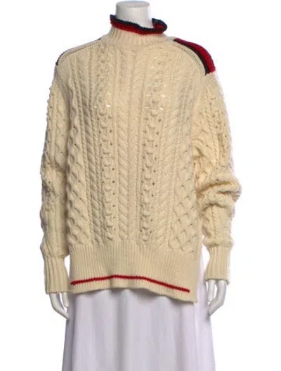 Pre-owned Isabel Marant Wool Turtleneck Sweater In Neutrals