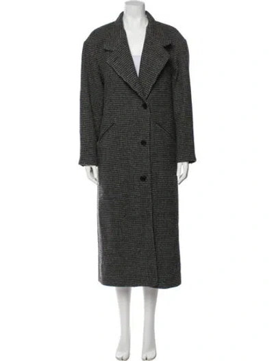 Pre-owned Isabel Marant Wool Tweed Pattern Coat In Multi
