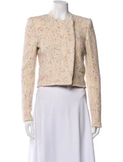 Pre-owned Isabel Marant Wool Tweed Pattern Evening Jacket In Neutral