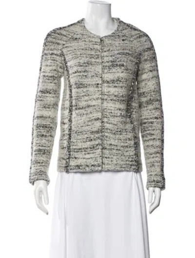 Pre-owned Isabel Marant Wool Tweed Pattern Jacket In Neutral