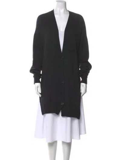 Pre-owned Isabel Marant Wool V-neck Sweater In Gray