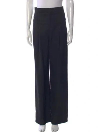 Pre-owned Isabel Marant Wool Wide Leg Pants In Blue