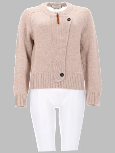 Isabel Marant Wool-cashmere Blend Cardigan In Beige