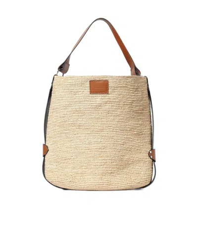 Isabel Marant Woven Handbag In Neutral