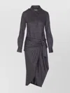 Isabel Marant Wrap Dress With Belted Waist And Stripes In Animal Print