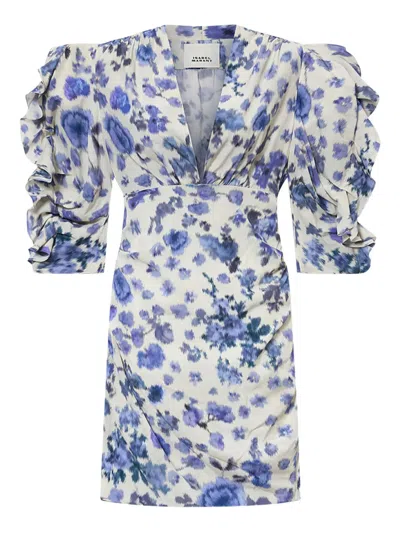 Isabel Marant X Doris Ruffled Dress In Neutral