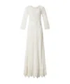 Isabel Marant Hayra Knit Cotton Lace Maxi Dress In Neutral