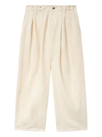 Isabel Marant X Ireme Seam Detail Straight Trousers In Neutral