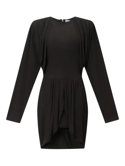 Isabel Marant X Niamae Draped Detail Dress In Black