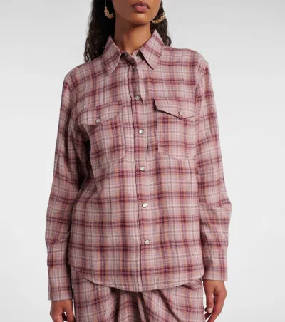 Isabel Marant Yalisa Shirt In Rosewood In Pink