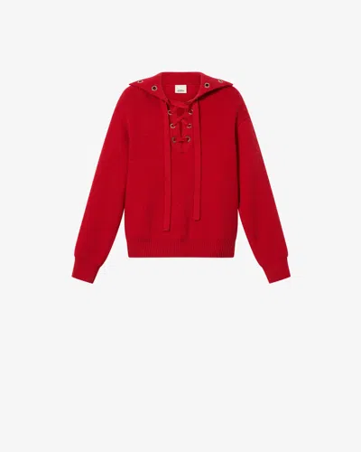 Isabel Marant Long-sleeved Sweater In Red