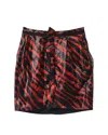 Isabel Marant Yelena Animal Print Mini Skirt In Red Polyester In Red