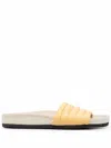 Isabel Marant Shellea Padded Slides In Yellow