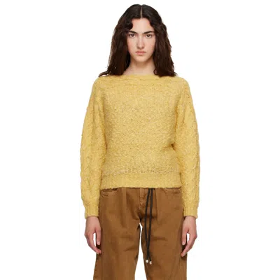 Isabel Marant Yellow Ponara Pullover Sweater In 10ly Light Yellow