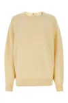 Isabel Marant Puff Sleeves Oversized Knit Sweater In Light Yellow