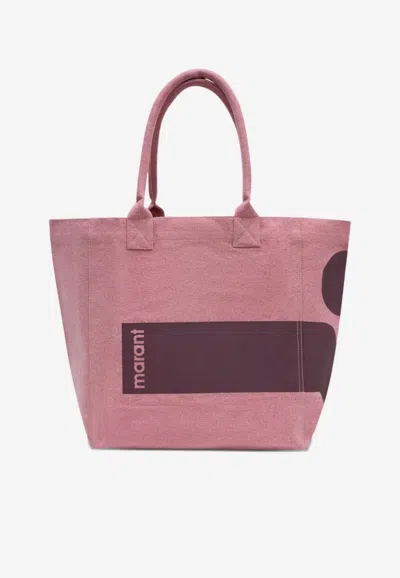 Isabel Marant Yenky Canvas Tote Bag In Pink