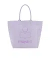 Isabel Marant Yenky Canvas Tote Bag In Purple