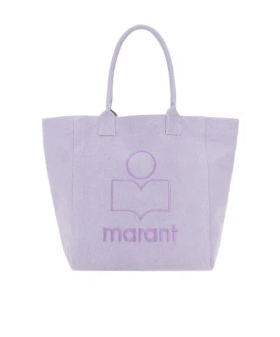 Isabel Marant Yenky Canvas Tote Bag In Purple
