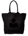 Isabel Marant Yenky Canvas Tote, Black In Black