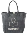 Isabel Marant Yenky Canvas Tote In Gray