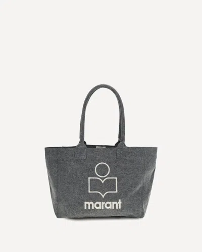 Isabel Marant Yenky Cotton Tote Bag In Gray