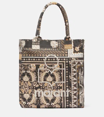 Isabel Marant Yenky Embroidered Tote Bag In Black