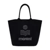 Isabel Marant Women Black Canvas Yenky Shopping Bag In Black