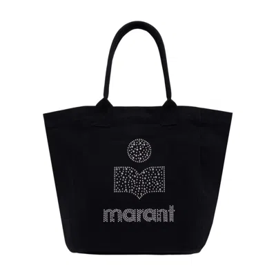 Isabel Marant Small Yenky Tote Bag In Faded Black