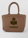 Isabel Marant Yenky Gz Cotton Shopper Tote Bag In Brown