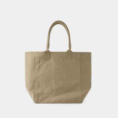 Isabel Marant Yenky Gz Tote Bag - Cotton - Beige In Brown